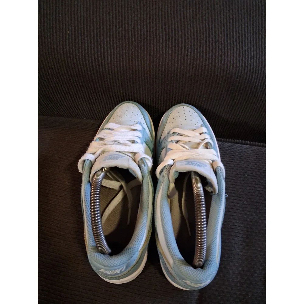 Nike Dunk Low Youth Size 5Y Women 6.5 DH9765-401 Aura Clear Blue Training Shoes - Picture 5 of 8